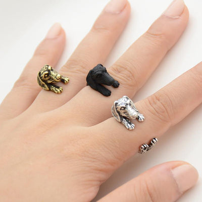 Dachshund Wrap Ring