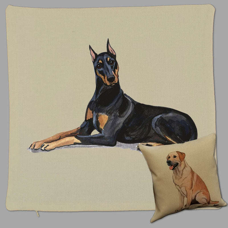 Doberman Pinscher Pillow Cover