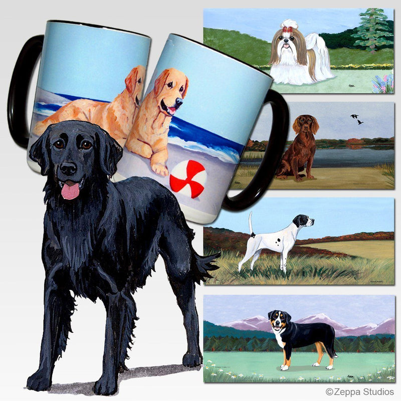 Flat Coated Retriever Scenic Mug