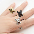 French Bull Dog Wrap Ring