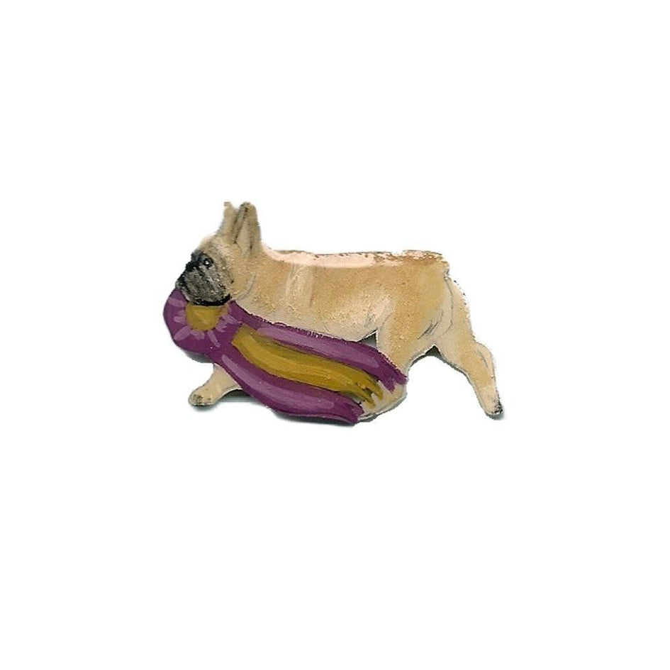 Hand-Painted French Bulldog Pin