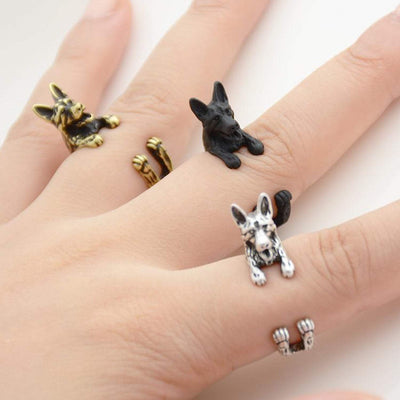 German Shepherd Wrap Ring