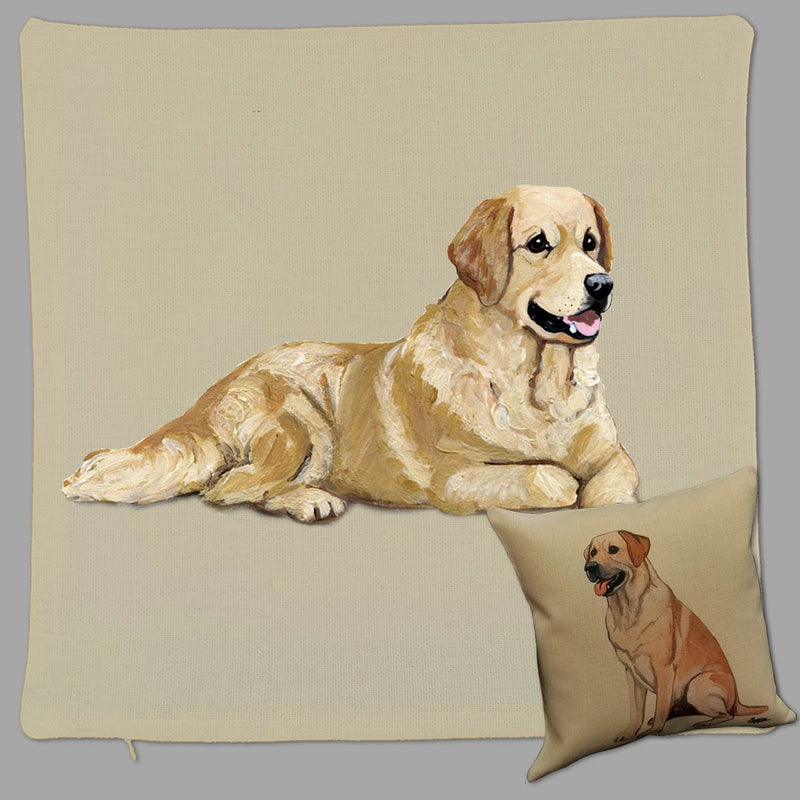 Golden Retriever Pillow Cover