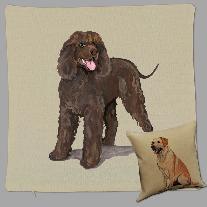 Irish Water Spaniel Pillow Cover