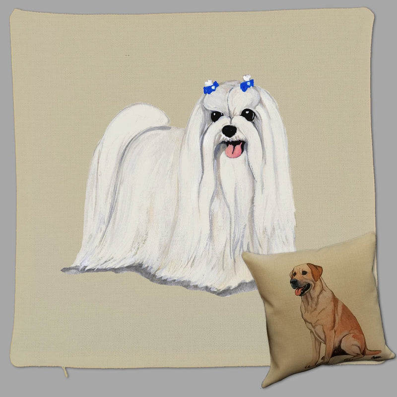 Maltese Pillow Cover