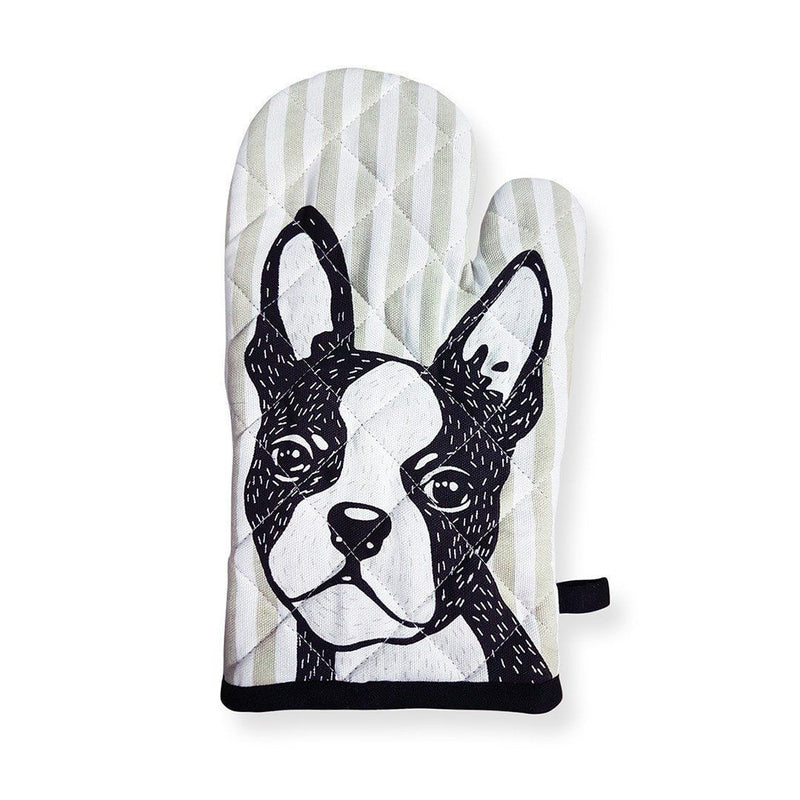 Hello Boston Terrier Oven Mitt