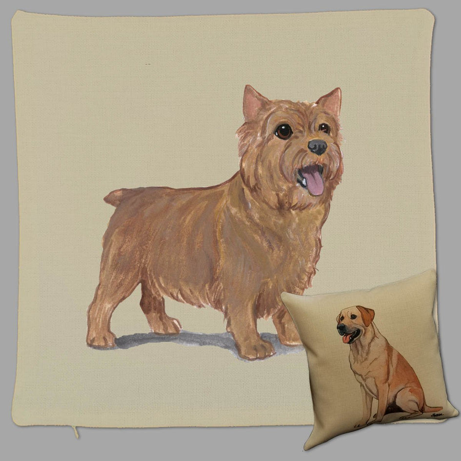Norwich Terrier Pillow Cover