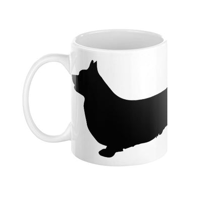 Pembroke Welsh Corgi Silhouette Coffee Mug