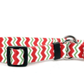 Peppermint Chevron Martingale Collar
