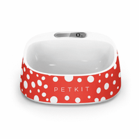 PETKIT Fresh Smart Digital Pet Bowl - Red & White Polka Dots