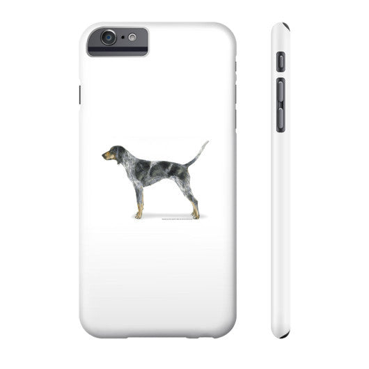Bluetick Coonhound Illustration Phone Case