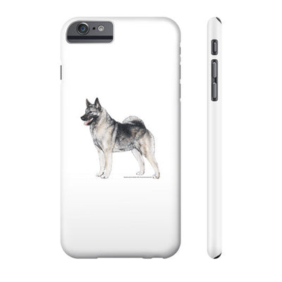 Norwegian Elkhound Illustration Phone Case