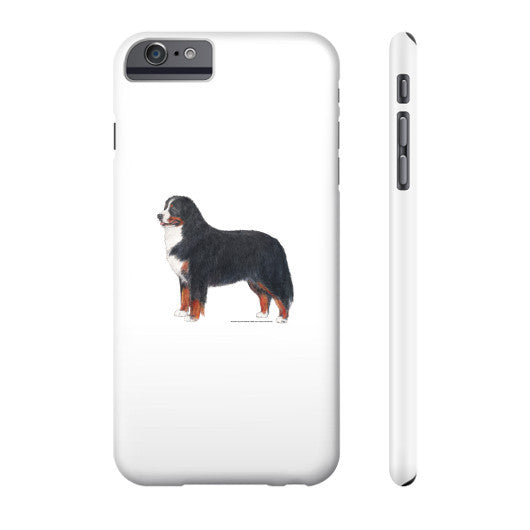 Bernese Mountain Dog Illustration Phone Case