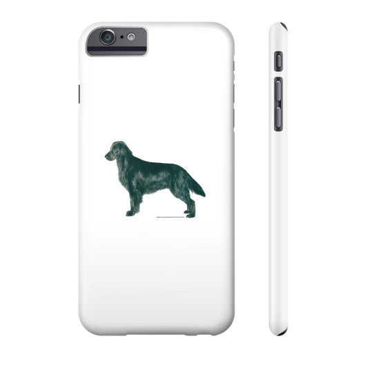 Flat Coated Retriever Illustration Phone Case