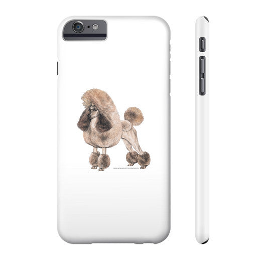 Miniature Poodle Illustration Phone Case