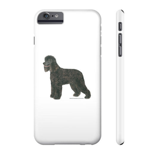 Irish Water Spaniel Illustration Phone Case