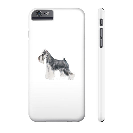 Miniature Schnauzer Illustration Phone Case