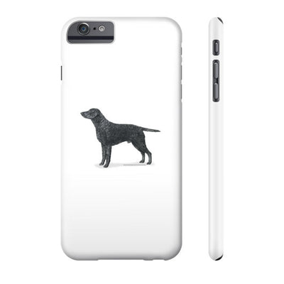 Curly Coated Retriever Illustration Phone Case