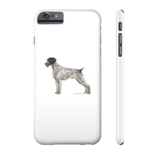 German Wirehaired Pointer Illustration Phone Case