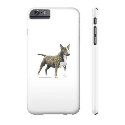 Miniature Bull Terrier Illustration Phone Case