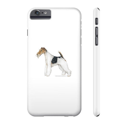 Wire Fox Terrier Illustration Phone Case