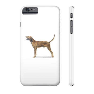 Redbone Coonhound Illustration Phone Case