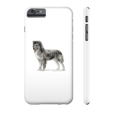 Smooth Face Pyrenean Shepherd Illustration Phone Case
