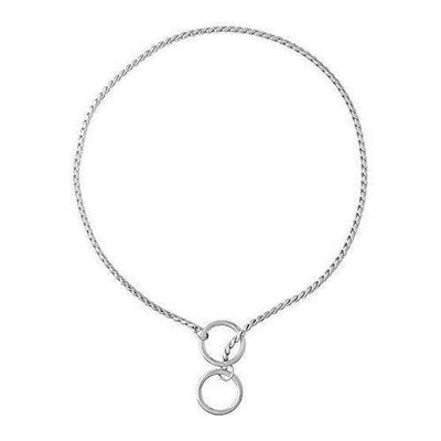 Snake-Chain Dog Collar - Chrome