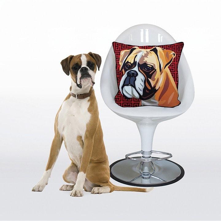 Boxer Pooch Decor Decorative Pillow