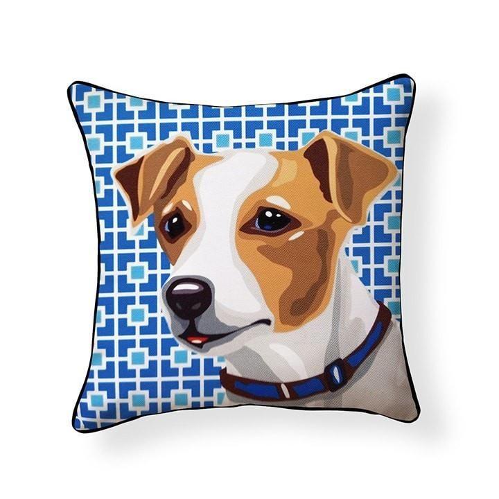 Russell Terrier Pooch Decor Decorative Pillow