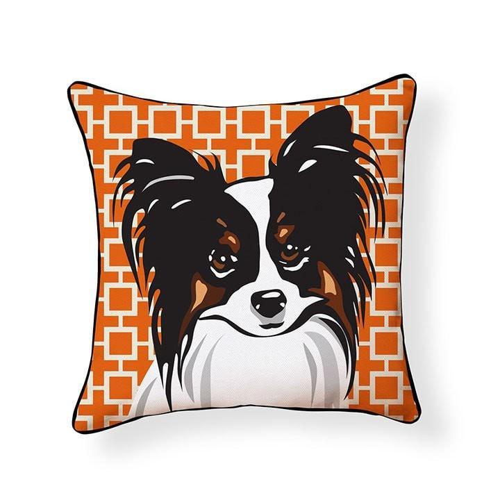 Papillon Pooch Decor Decorative Pillow