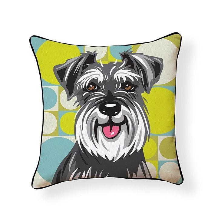 Schnauzer Pooch Decor Decorative Pillow