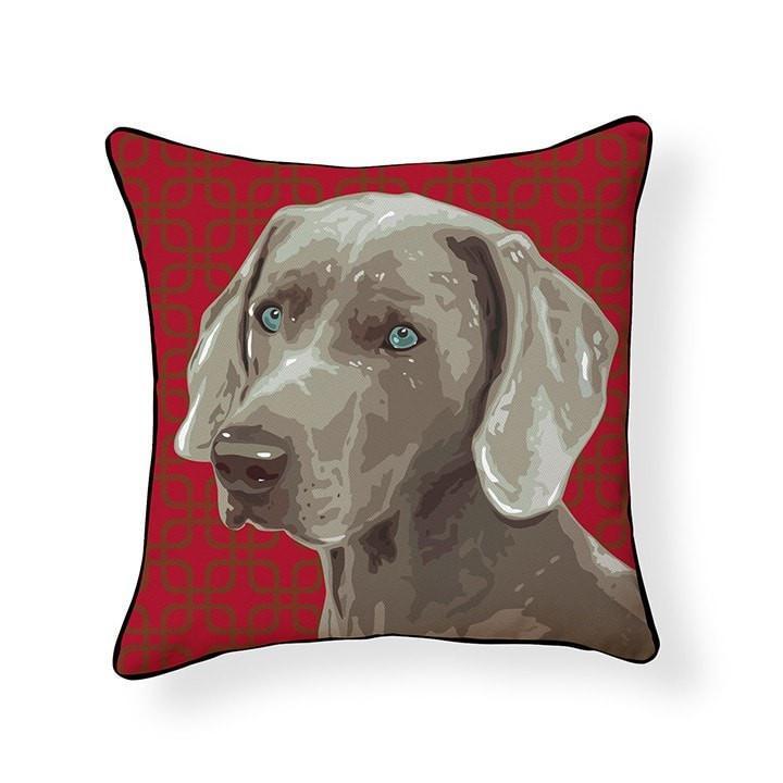 Weimaraner Pooch Decor Decorative Pillow