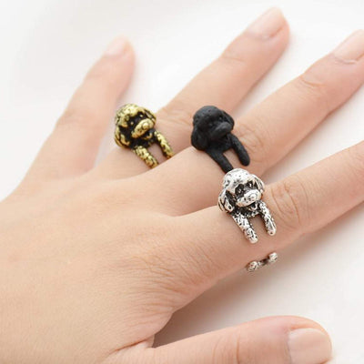 Toy Poodle Wrap Ring