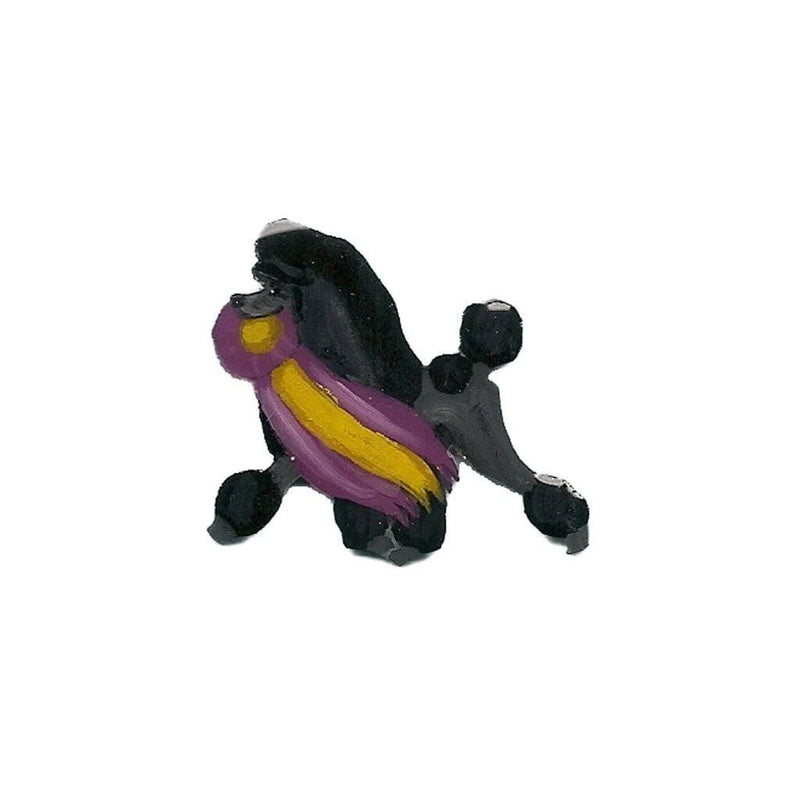 Hand-Painted Poodle Pin