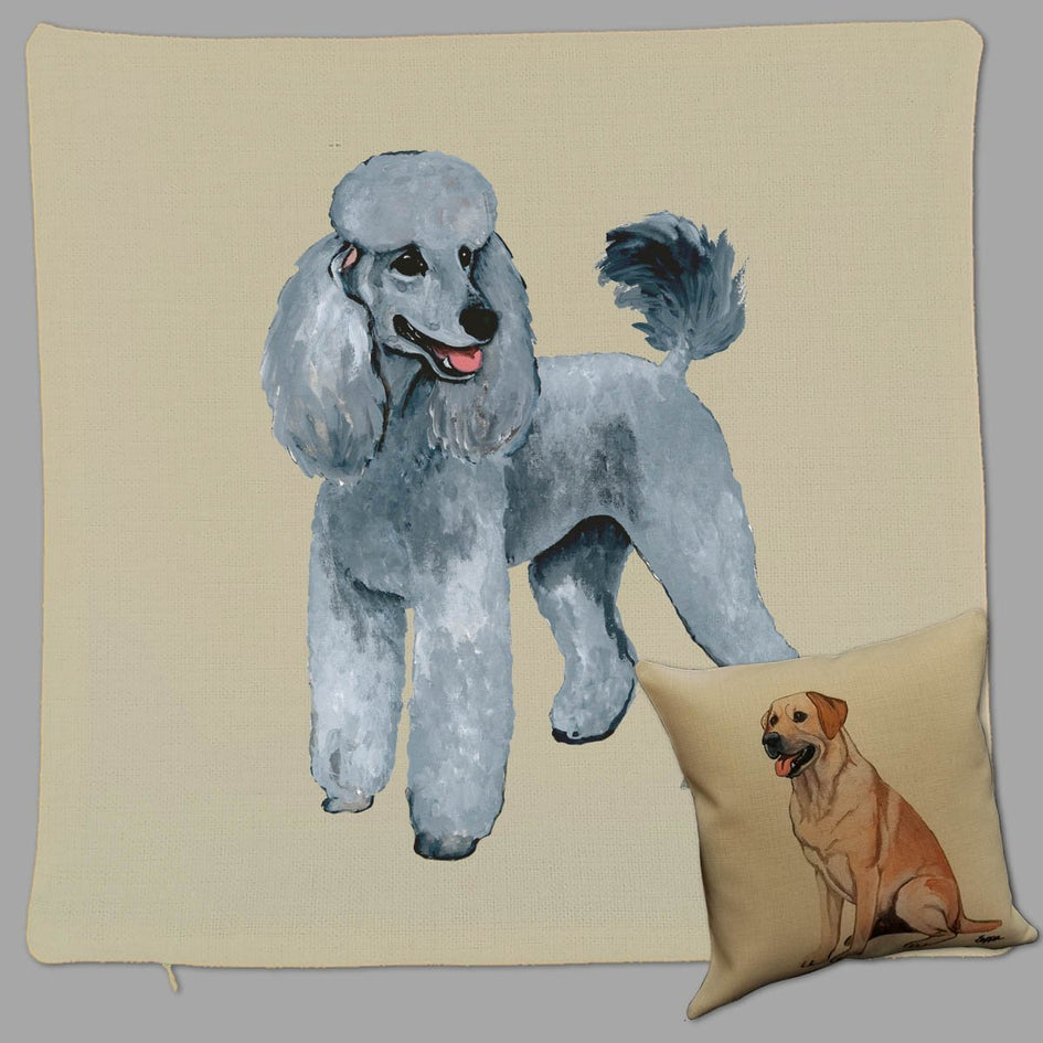 Poodle Pillow Cover