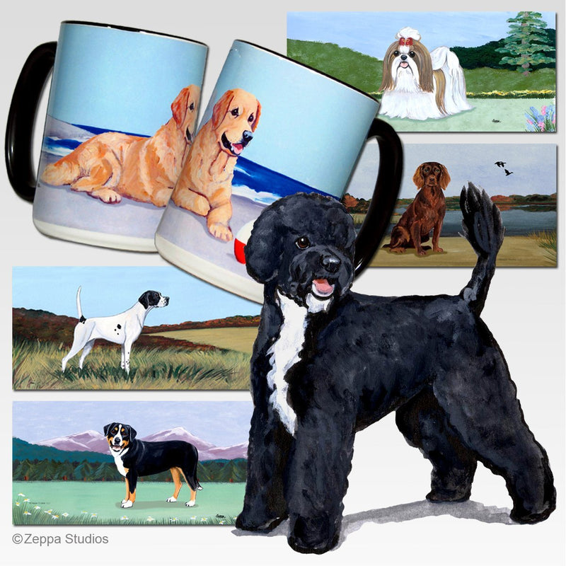 Portuguese Water Dog Scenic Mug