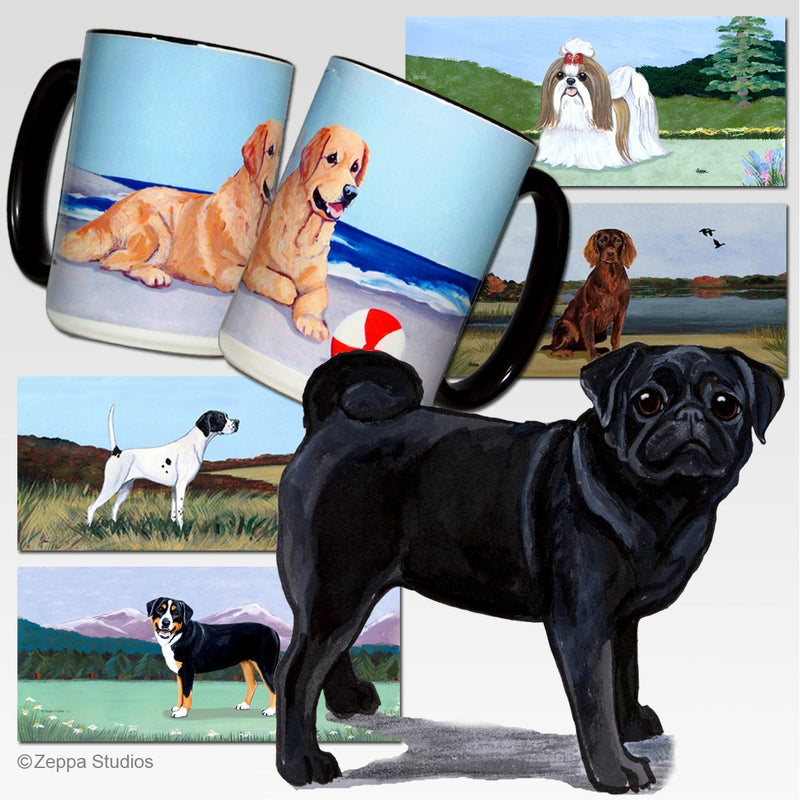 Pug Scenic Mug