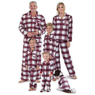 Red Fleece Matching Pajamas for Humans and Dogs