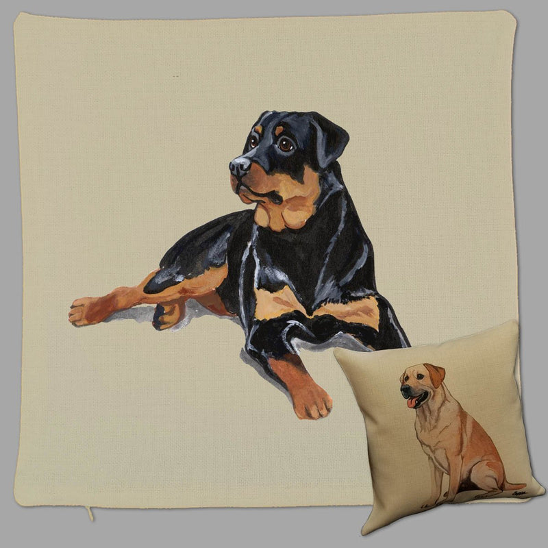 Rottweiler Pillow Cover