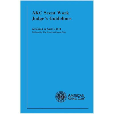 Scent Work Judges Guidelines