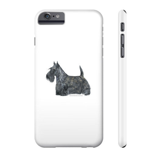 Scottish Terrier Illustration Phone Case  WOOFipedia Shop