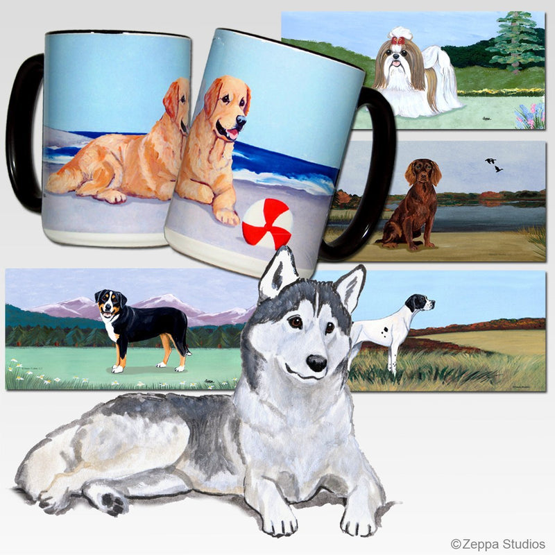 Siberian Husky Scenic Mug