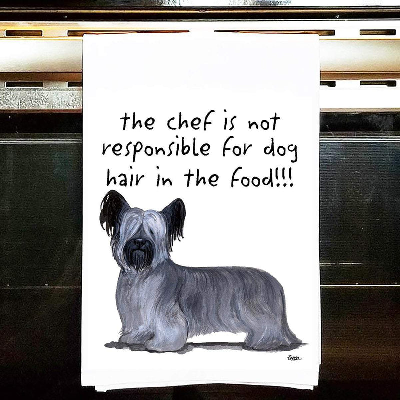 Skye Terrier Tea Towel