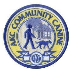 ^ AKC Community Canine Small Embroidery Patch