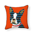 Boston Terrier Patchwork-Style Decorative Dog Pillows