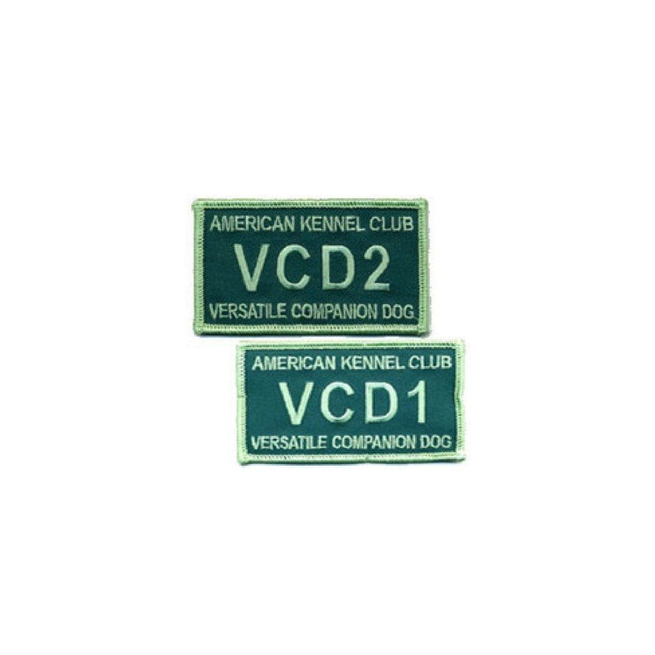 ^ Embroidered Patch: AKC Versatile Companion Dog Title, VCD4  Versatile Com