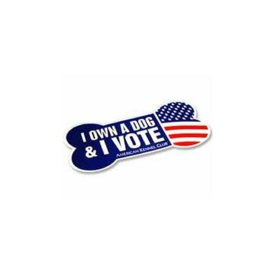 ^ I Own a Dog & I Vote Magnet
