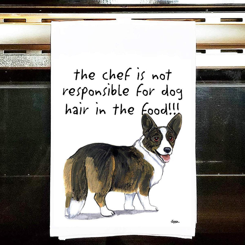 Cardigan Welsh Corgi Tea Towel