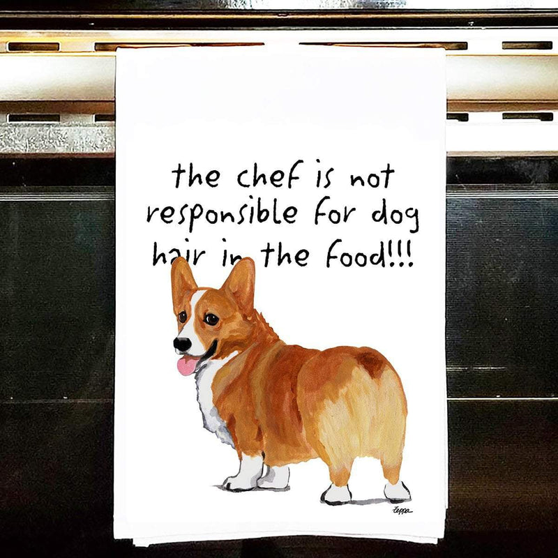 Pembroke Welsh Corgi Tea Towel
